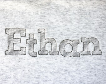Sketch Font for Machine Embroidery Weightless Alphabet 7 sizes: 0.5&quot;, 0.75&quot;, 1&quot;, 2&quot;, 3&quot;, 4&quot;, 5&quot; BX format included 1023