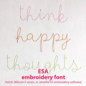 ESA Bean Stitch LOWERCASE Script Machine Embroidery Font Alphabet 1130ESA
