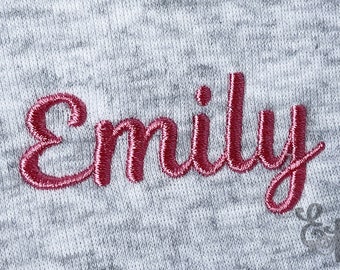 Satin Script Machine Embroidery Font 5 sizes BX included 1053