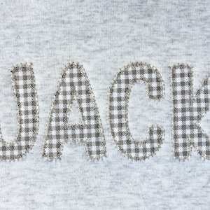 Zigzag Applique Font for Machine Embroidery Alphabet 2&quot;, 3&quot;, 4&quot;, 5&quot;  sizes BX included 1071