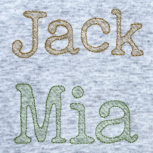 Sketch Font for Machine Embroidery Weightless Alphabet 6 sizes: 0.75&quot;, 1&quot;, 1.5&quot;, 2&quot;, 2.5&quot;, 3&quot; BX format included 1034