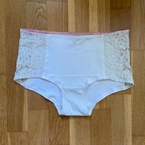 Women Cotton Knickers, Upcycled Fabric Ladies Underpants, Comfortable Lounge Panty, Brief Style Size S, Eco Friendly Underwear for Women