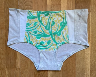 Lounge Underpants Comfortable, Ladies Pantsy Upcycled Fabric, Brief Style Size L, Eco Friendly Underwear for Women, Women Cotton Knickers