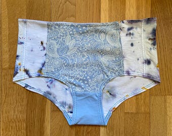 Lounge Underpants Comfortable, Ladies Pantsy Upcycled Fabric, Brief Style Size L, Eco Friendly Underwear for Women, Women Cotton Knickers