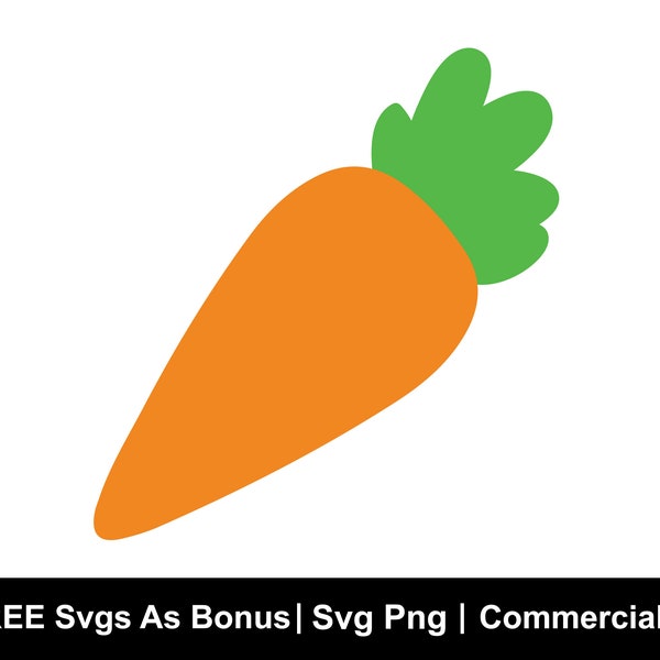 Carrot Svg, Easter Carrot Svg, Carrot Clipart SVG, Easter Svg, Bunny Svg, Vegetable Svg, Rabbit Svg, Easter Bunny Carrot Vector, Spring Svg