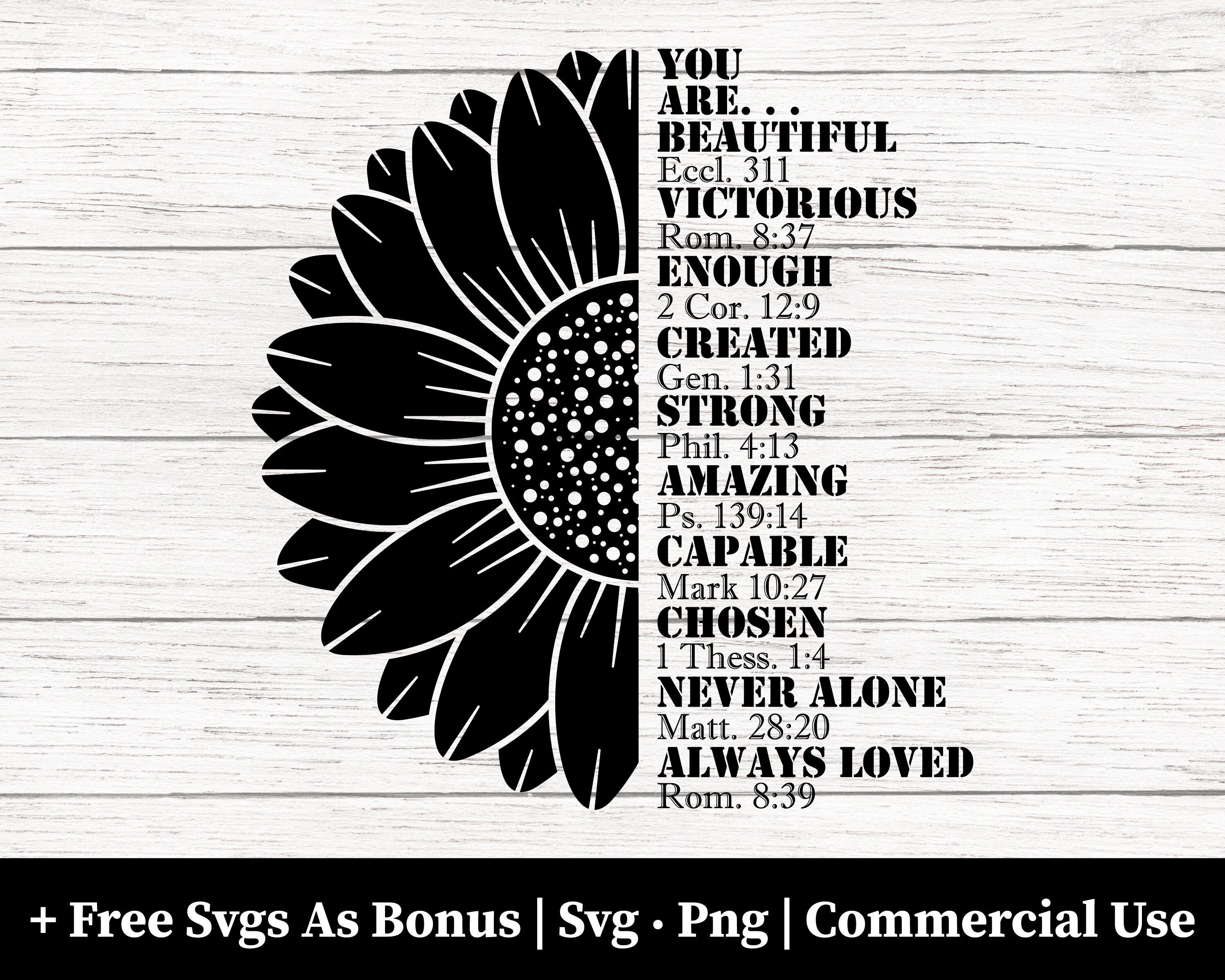 You Are Beautiful Svg, Png Files, Christian Svg, Bible Verse Svg