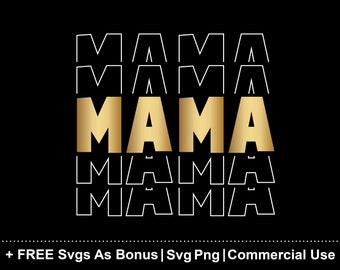 Mama SVG, Mama png, Mom Svg, Mama Varsity Svg, Mama T Shirt Design Mom Life, Cricut Cut File, Mother's Day Svg, Mom svg bundle hand lettered