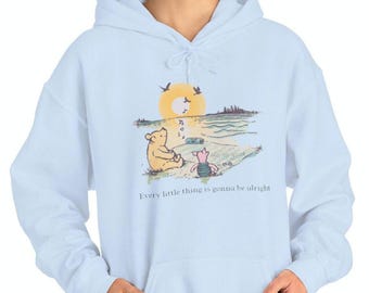 Winnie The Pooh Hoodie, Inspirational Quote Sweatshirt, Classic Pooh Bear Jumper, Unisex Hooded Sweatshirt, Gift for Him or Her, Cozy Winter