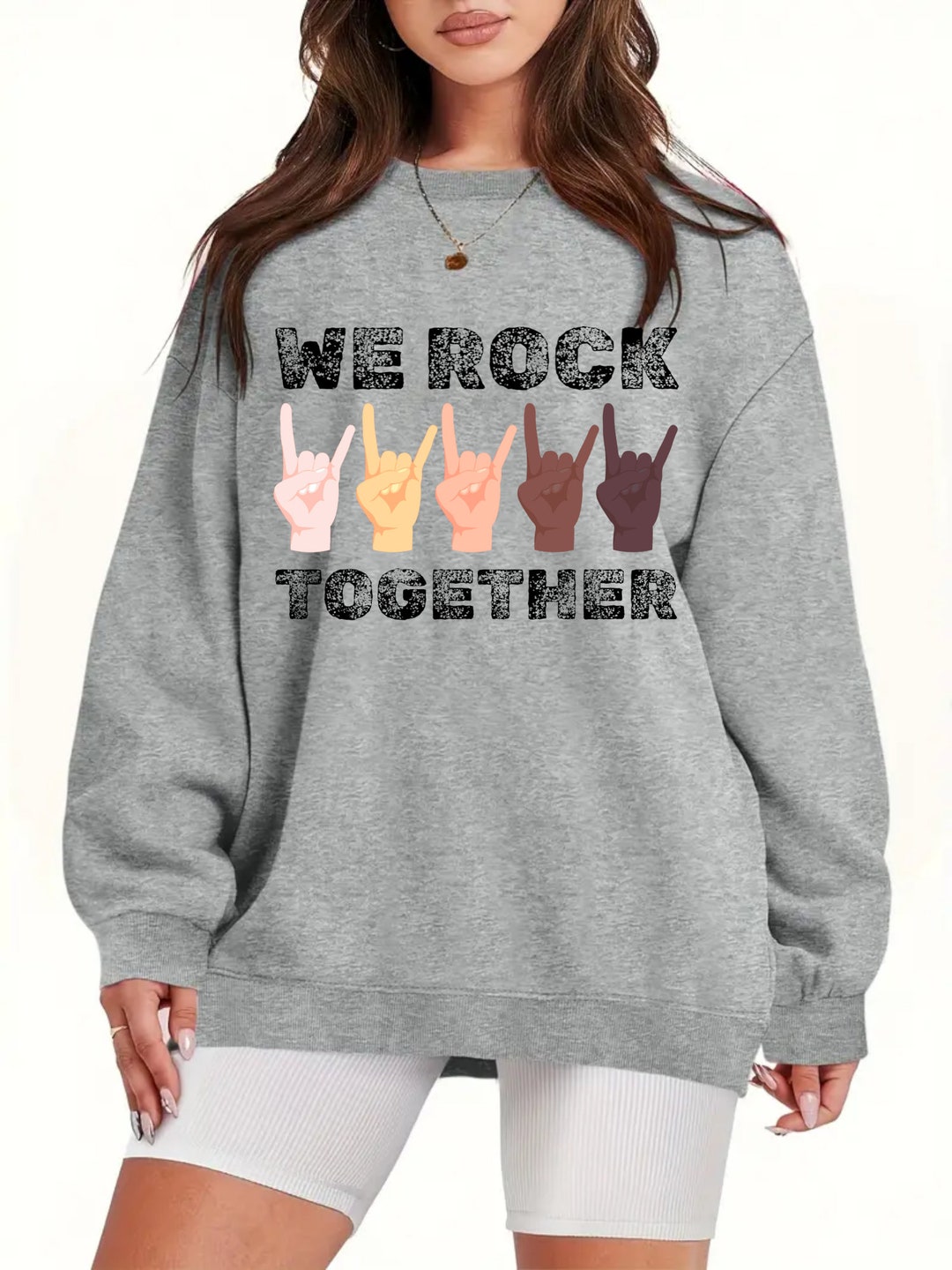 We Rock Together Sweater, Race Equality Sweater, Heavy Blend Crewneck ...