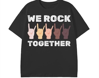 We Rock Together Shirt, Equality Shirt, 100% Cotton Unisex Classic T-Shirt - 180 GSM