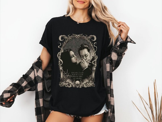 The Lovers Shirt, Gothic Lover Shirt, Gothic Romance T-shirt, Unisex Heavy Cotton Tee