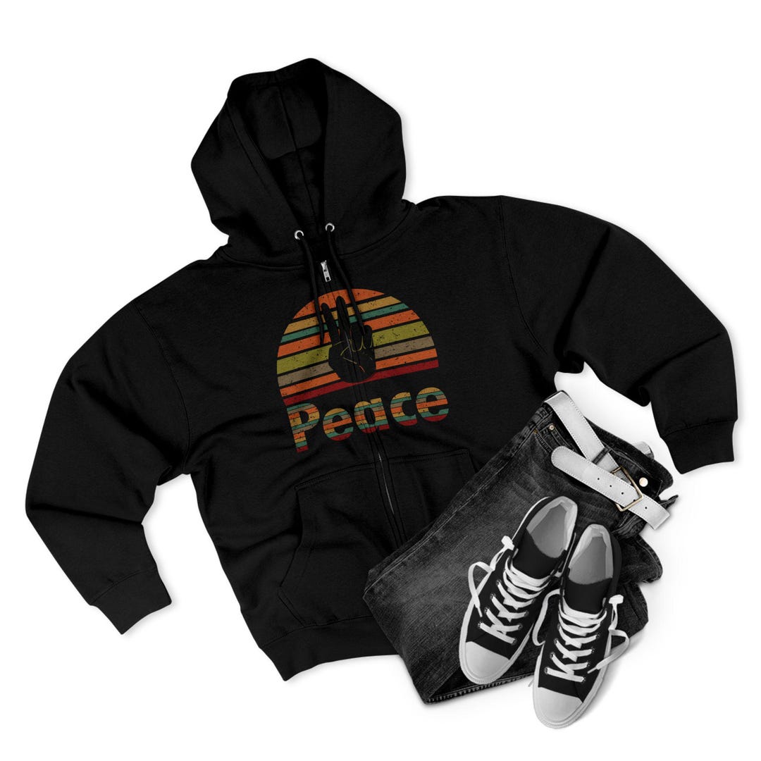Peace Sign Hippie Men's Bomber Jacket