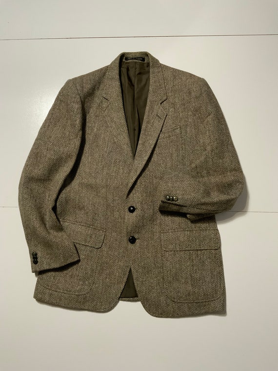 Vintage Harris Tweed English House Wool Sportscoa… - image 1