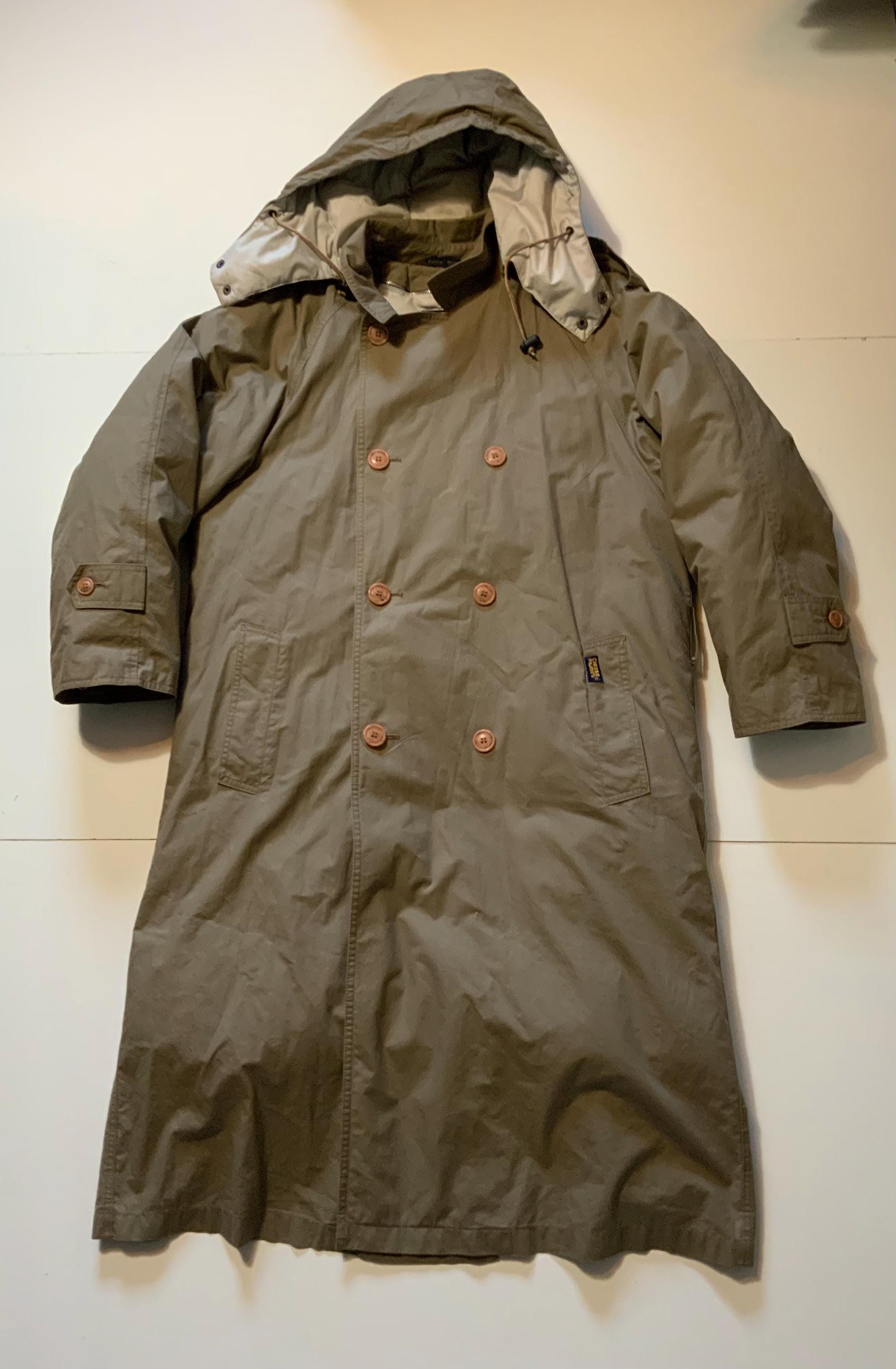 Vintage Ciesse Piumini Italy Down Puffer Parka Trench Hooded Button Jacket