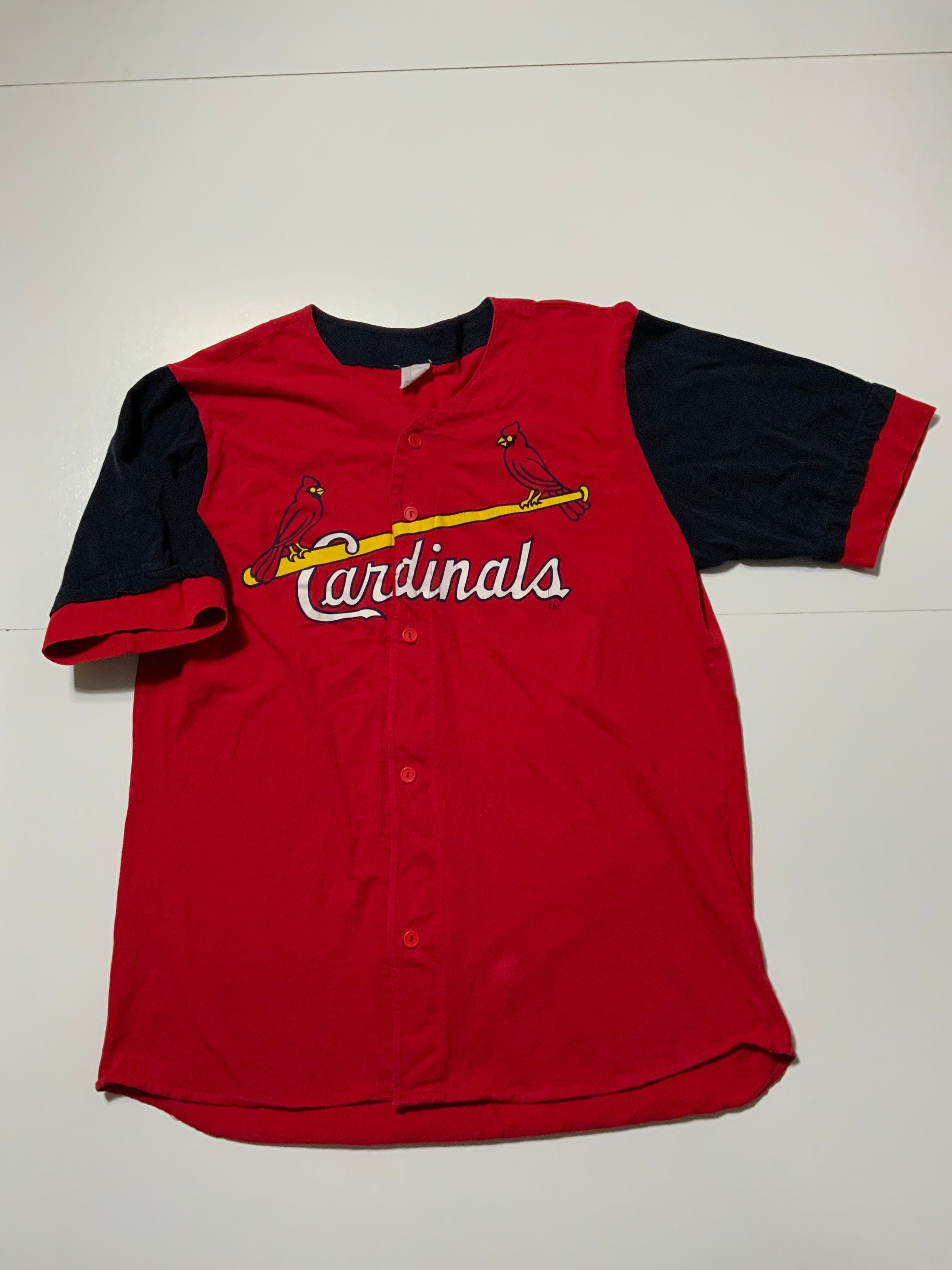 Men's Stitches Light Blue St. Louis Cardinals Cooperstown Collection Team Jersey Size: Small