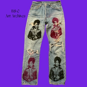 Painted Levis - Etsy