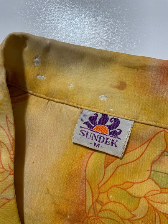 Rare Vintage 70s Sundek Psychedelic Hippie Fantas… - image 6