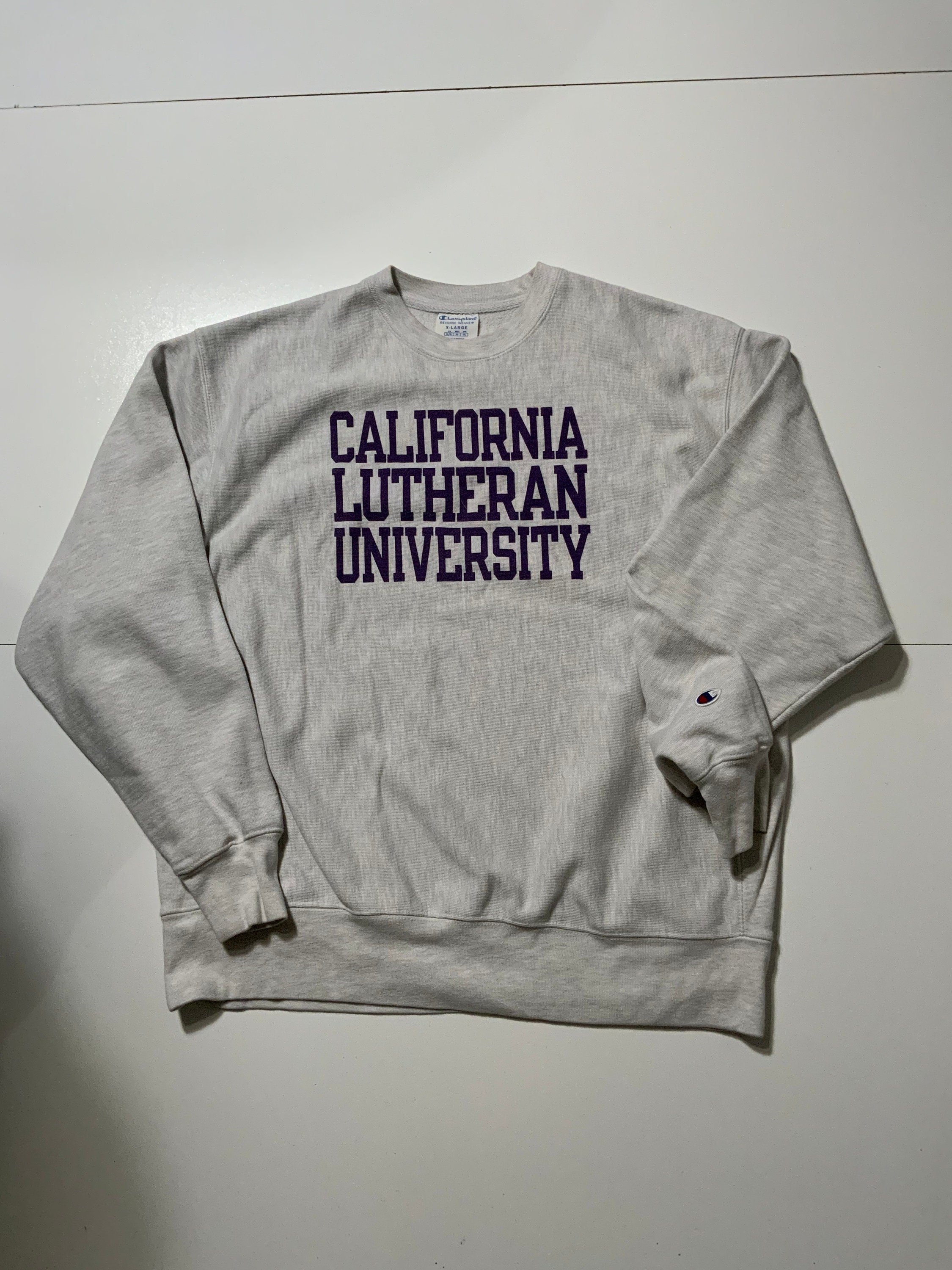 VTG Champion Reverse Weave California Lutheran University Crewneck Sweatshirt Etsy