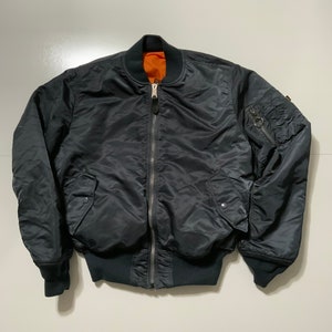  Alpha Industries MA-1 Bomber Flight Jacket - Fighter Pilot  Flight Jacket - Black, 2XS: Windbreaker Jackets: Clothing, Shoes & Jewelry