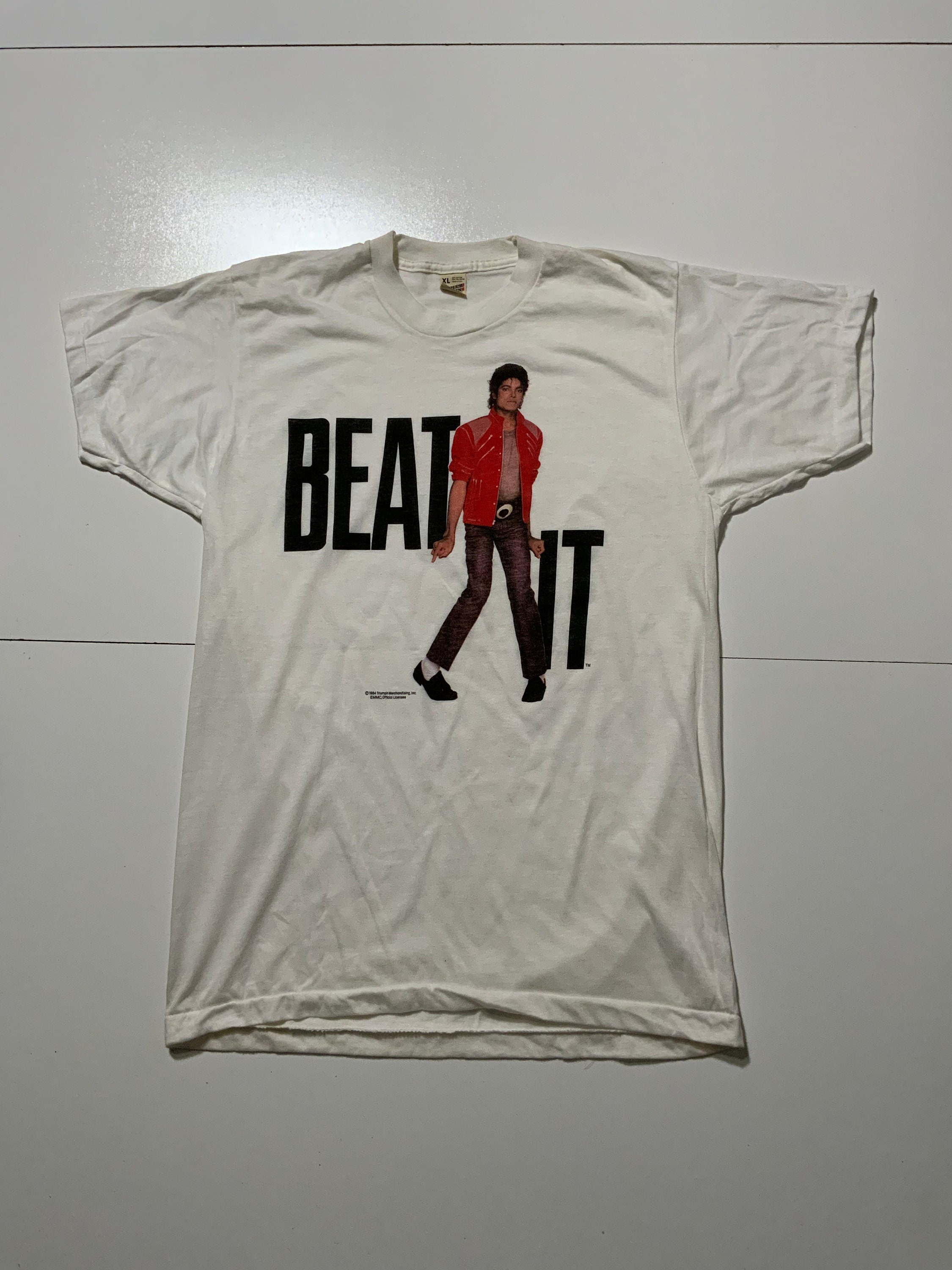 Vintage 1984 Screen Stars Michael Jackson Beat It Single Stitch 50 
