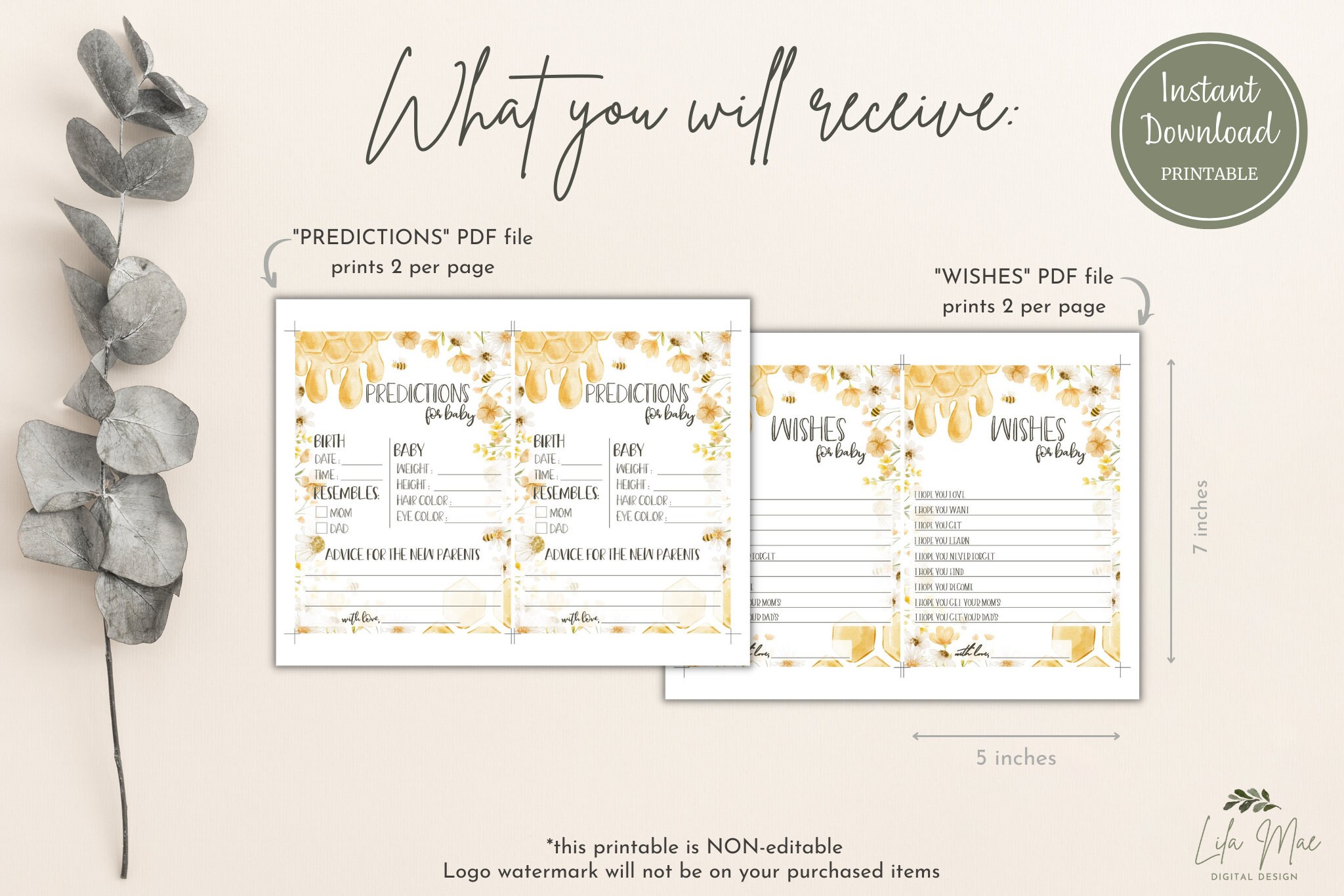 Printable Baby Shower Activities for Mama to Bee Baby Shower, Gender ...