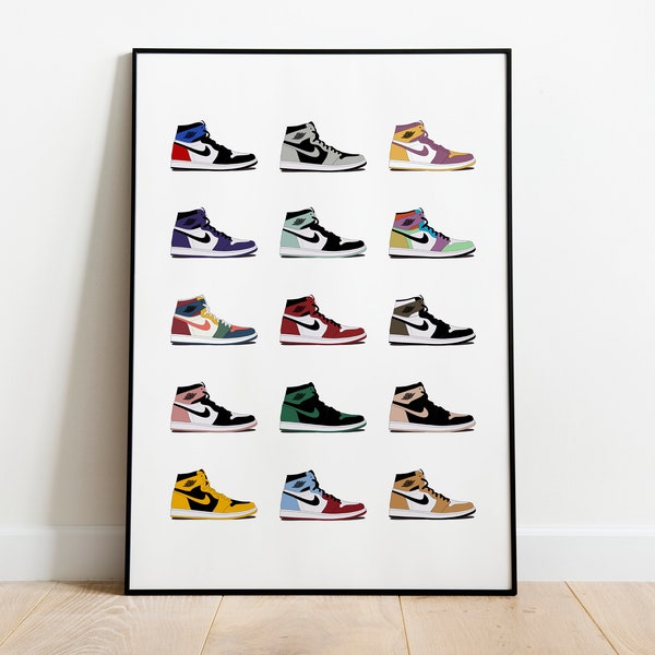 Air Jordan Collection Print | Sneaker Wall Art | Digital File