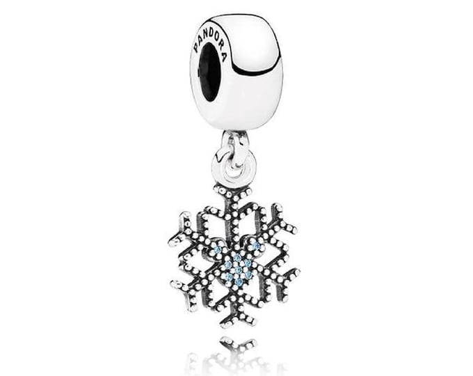 Authentic Disney Mickey Sparkling Snowflake Charm | S925 Ale | with  Pop Up Box | 791467CFL