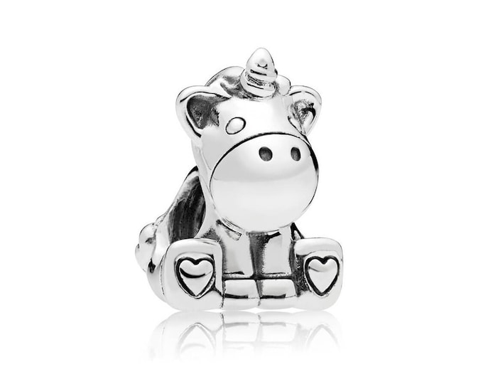 Authentic Bruno the Unicorn Charm S925 Ale with Pop Up Box - 797609