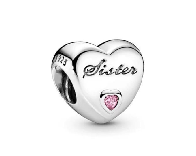 Authentic Sisters Love Heart Charm | S925 Ale | with  Box | 791946PCZ