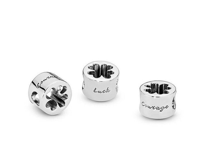 Authentic Luck & Courage Four-Leaf Clover Charm S925 Ale with Pop Up Box - 797868