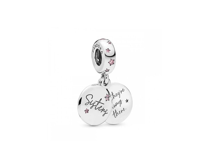 Authentic Forever Sisters Dangle Charm S925 Ale with Pop Up Box - 798012FPC