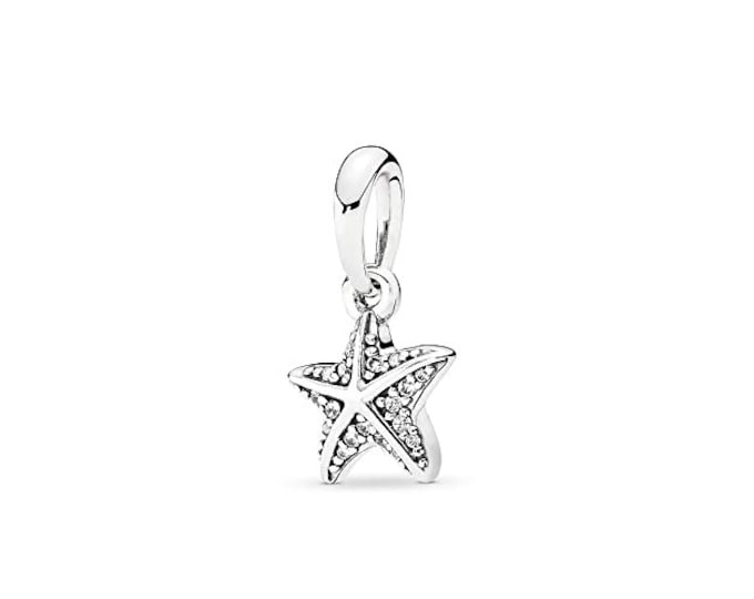 Authentic Sparkling Starfish Pendant S925 Ale with Pop Up Box - 390403CZ