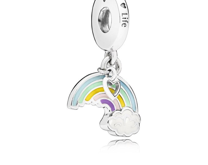Authentic Rainbow & Cloud Dangle Charm | S925 Ale | with Pop-Up Box | 797016ENMX