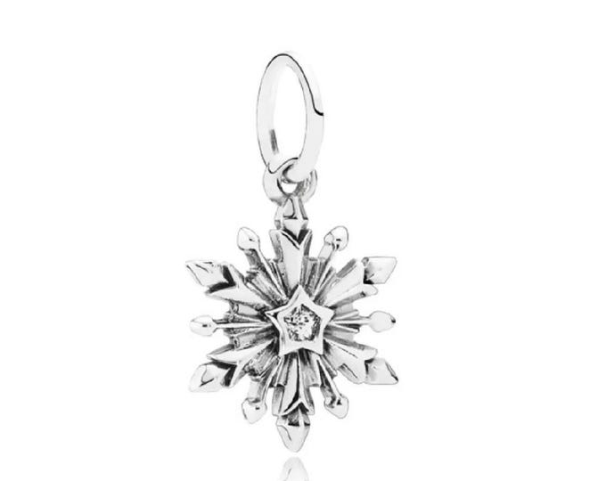 Authentic Disney Frozen Snowflake Dangle | S925 Ale | with  Pop Up Box | 791564CZ