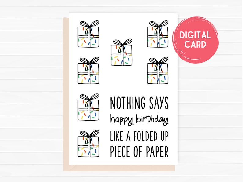 Funny Happy Birthday Card, Printable Birthday Card, Happy Birthday Card ...