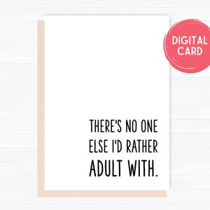 Printable Funny Love Card, Anniversary Card, For Him, Boyfriend Card, Valentines Card, Card For Husband, Wife, Cute Anniversary Card