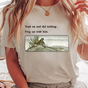 frog and toad shirt, Cottagecore Shirt, Cute Frog Shirt, frog lover gift, meme shirt