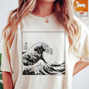 The Great Wave off Kanagawa Shirt, Aesthetic T-Shirt, Japanese Shirt, Aesthetic Clothing, Anime UNISEX Tee