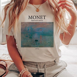 Monet Impression Sunrise Shirt - chemise esthétique, chemise d’art, chemise artistique, chemise claude monet, t shirt monet Unisexe