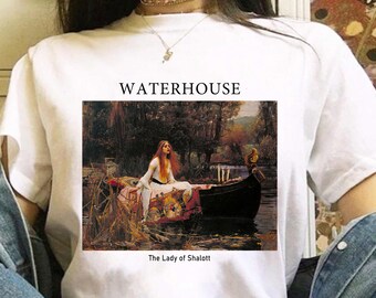 The Lady of Shalott by John William Waterhouse T-Shirt - Romanticism Vintage Aesthetic Art
