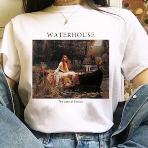 The Lady of Shalott by John William Waterhouse T-Shirt - Romanticism Vintage Aesthetic Art