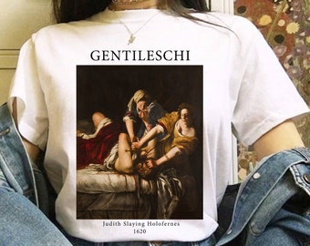 Judith Slaying Holofernes T shirt, Beheading, Artemisia Gentileschi, Historical T shirt, Renaissance, Femme Fatale