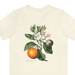 Bitter orange shirt, Vintage Orange tshirt, Citrus Blossom Botanical shirt, Vintage Aesthetic Fruit shirt, Unisex