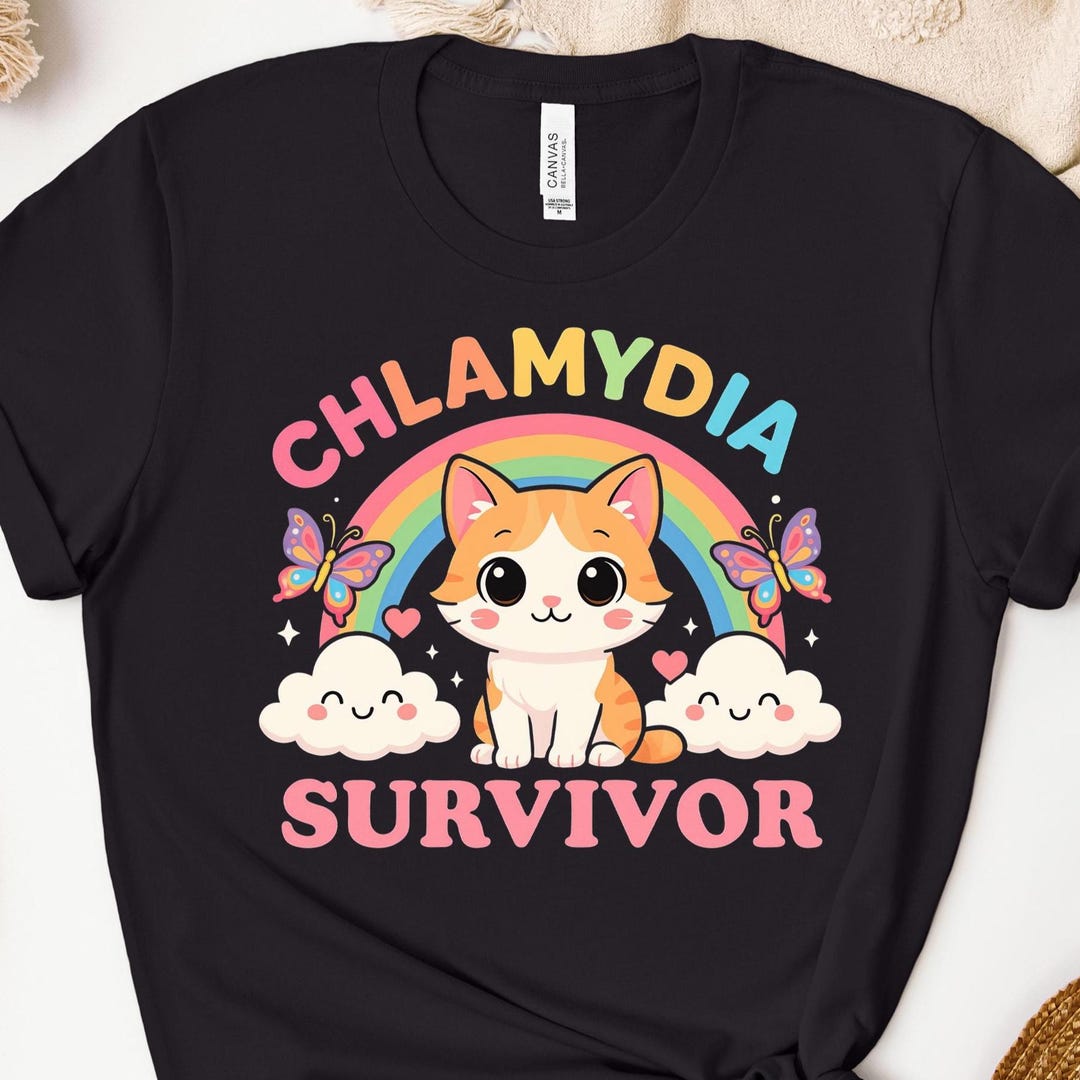 Chlamydia Survivor Shirt Funny Cat Meme Sweatshirt Sarcastic ...