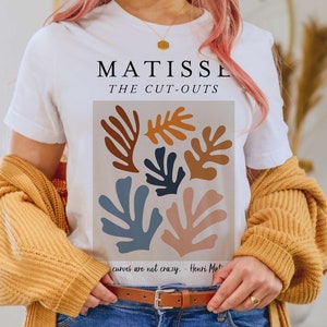 Matisse The Cut Outs Shirt, matisse shirt, art shirt, aesthetic shirt, aesthetic clothing, boho shirt, Unisex