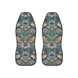 William Morris strawberry Thief car seat cover