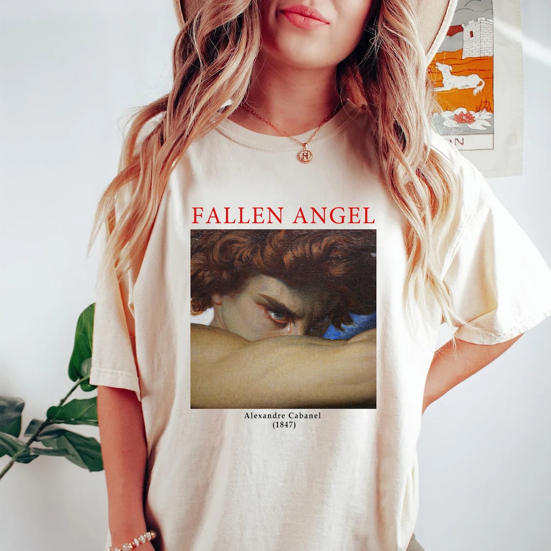 Vintage Fallen Angel T Shirt, Alexandre Cabanel Tee, Unisex Jersey ...
