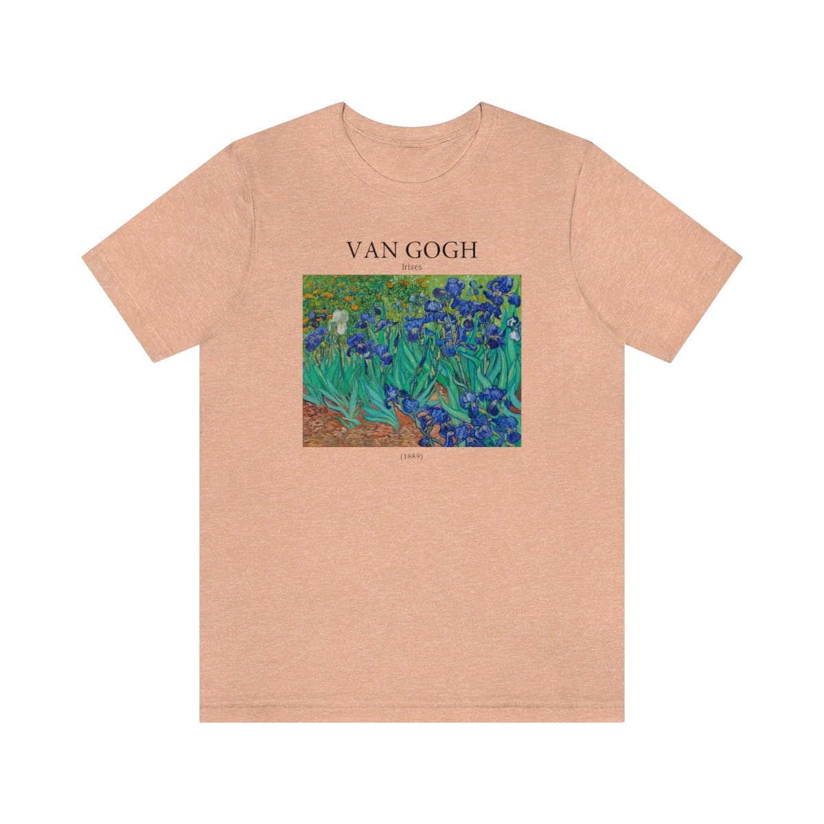 Van Gogh Irises T-shirt Vibrant Aesthetic Lily Pads Famous Vintage 