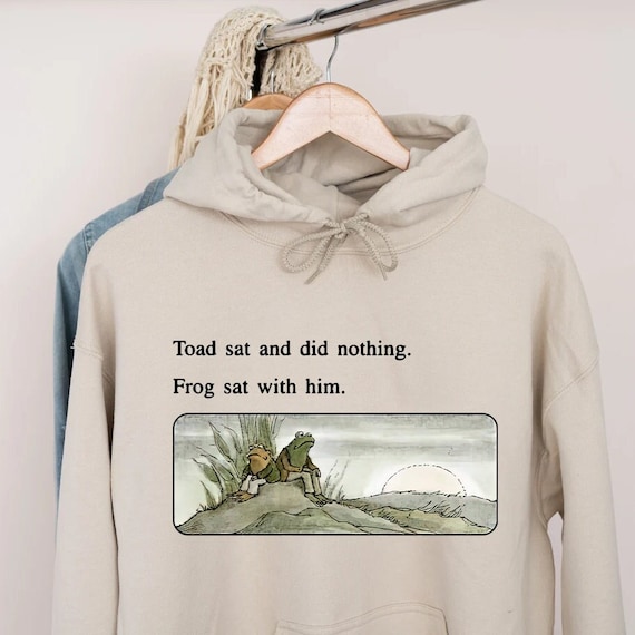 Frog and Toad Hoodie, Meme Cottagecore Aesthetic, Gift for Friend, Vintage  Classic Book Unisex Hoodie - Etsy