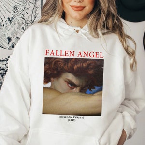Fallen Angel Hoodie by Alexandre Cabanel, Vintage Aesthetic Hoodie Unisex